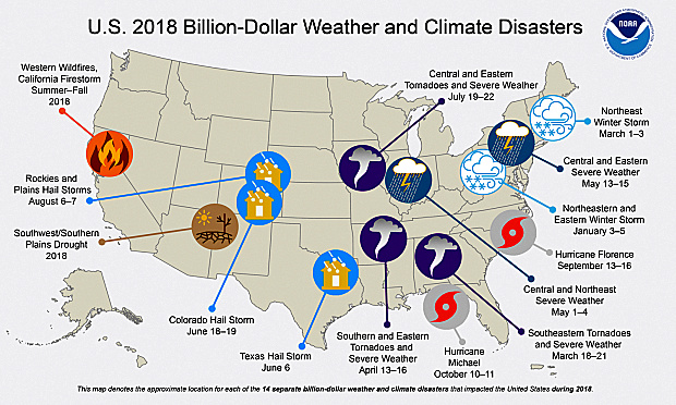 Disasters Causing Losses in Billions of Dollars