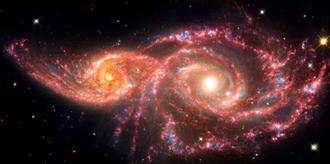 Bloodshot Galaxies To Collide