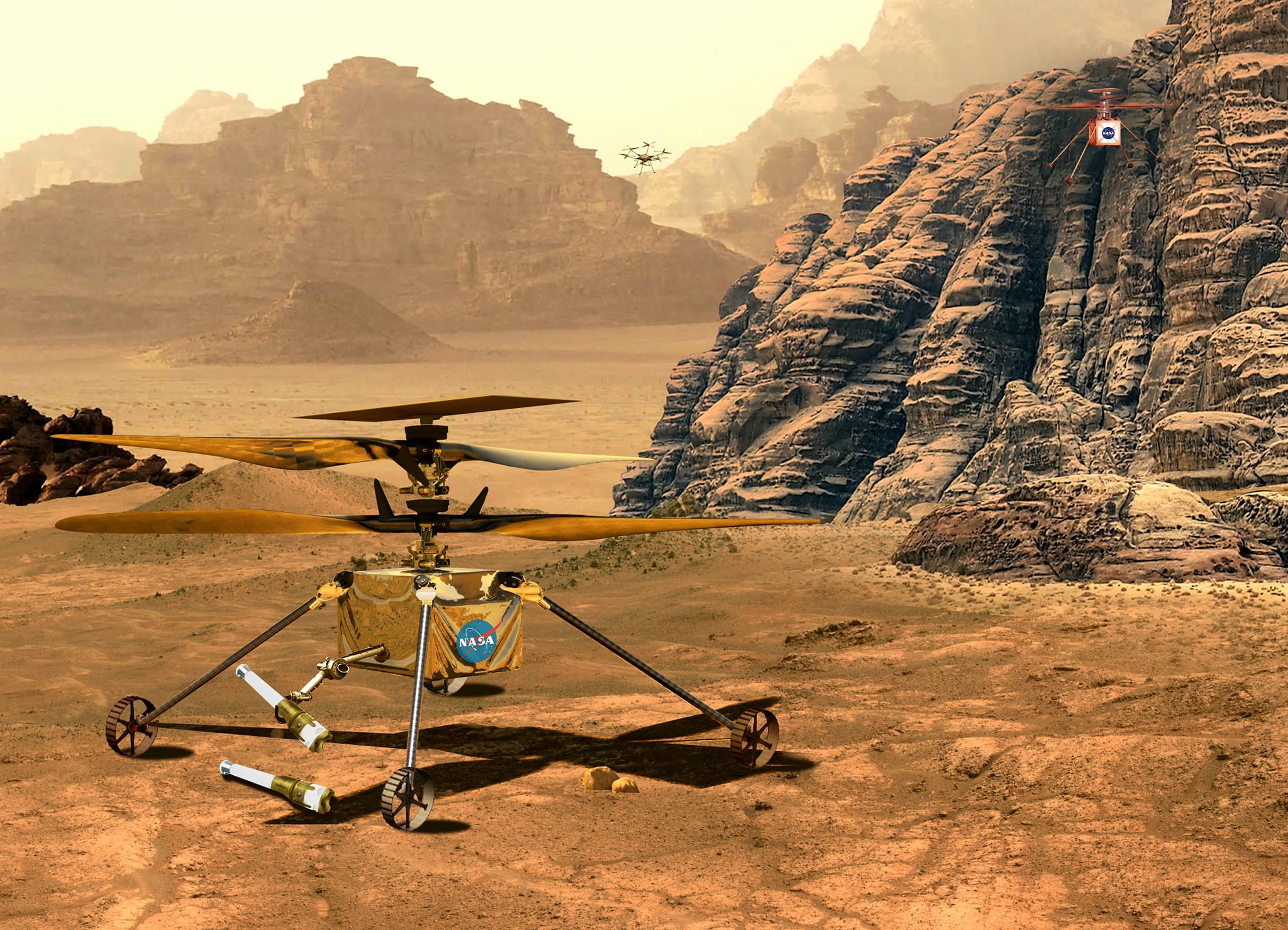 Helicopters On Mars